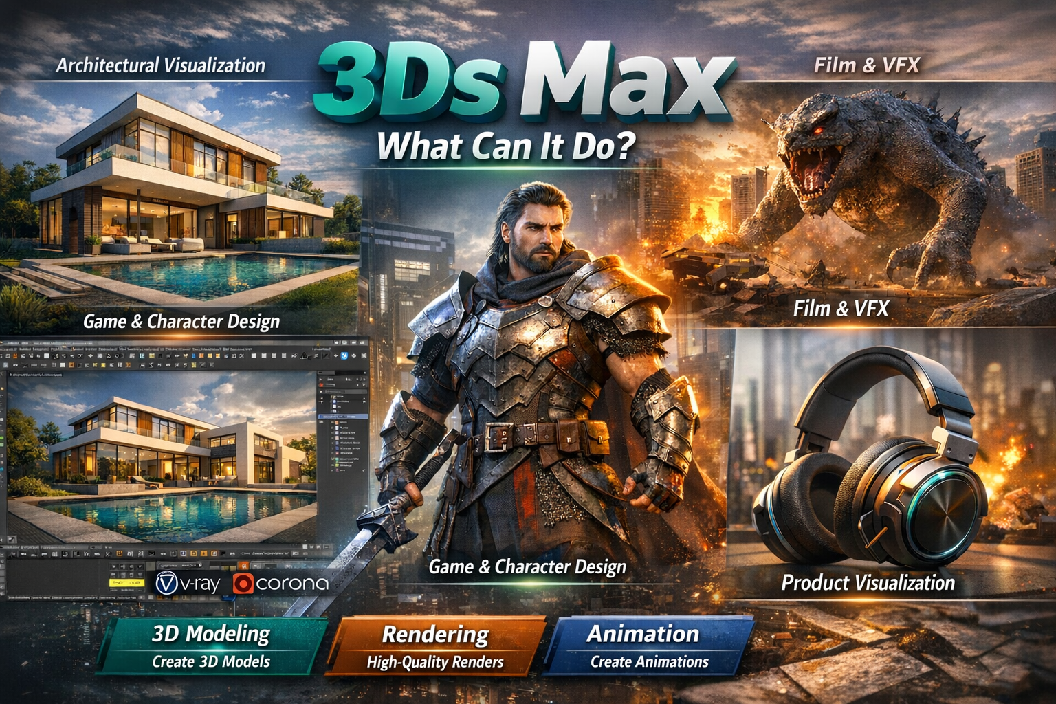 สิ่งที่หลายคนสงสัยโปรแกรม 3Ds Max คืออะไร?
