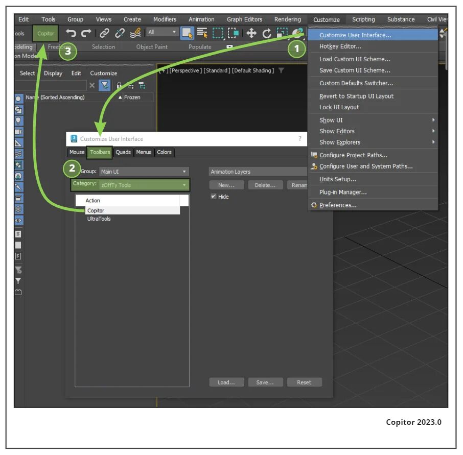 How To Copitor Toolbar In 3Ds Max Script